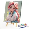 Cartoon Beauty-Paint By Numbers Acrylic Painting 40*50CM
