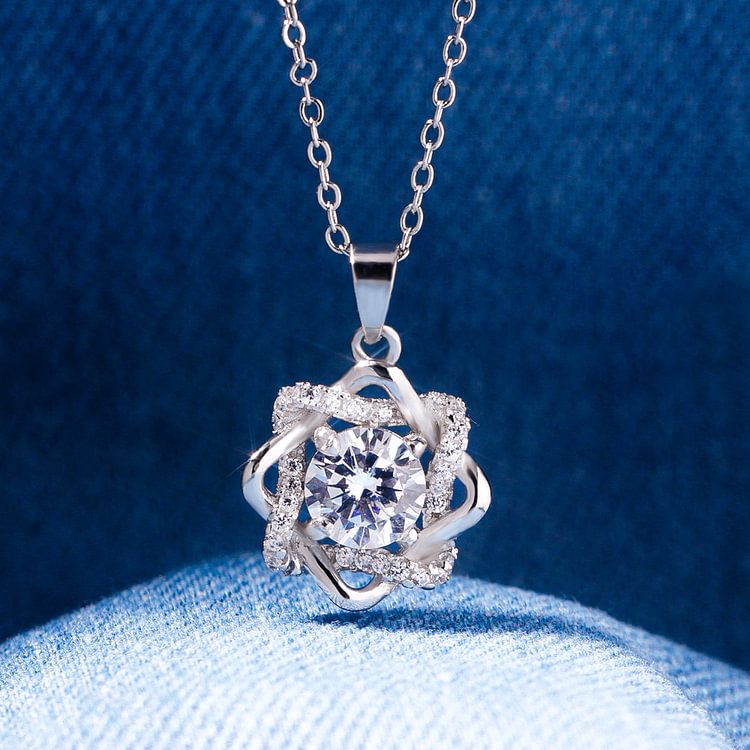 For Mom - S925 Our Love Can Never be Untied Knot Necklace