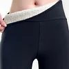 Women's Thickened High Waist Lambskin Stretch Warm Leggings by Inlyline