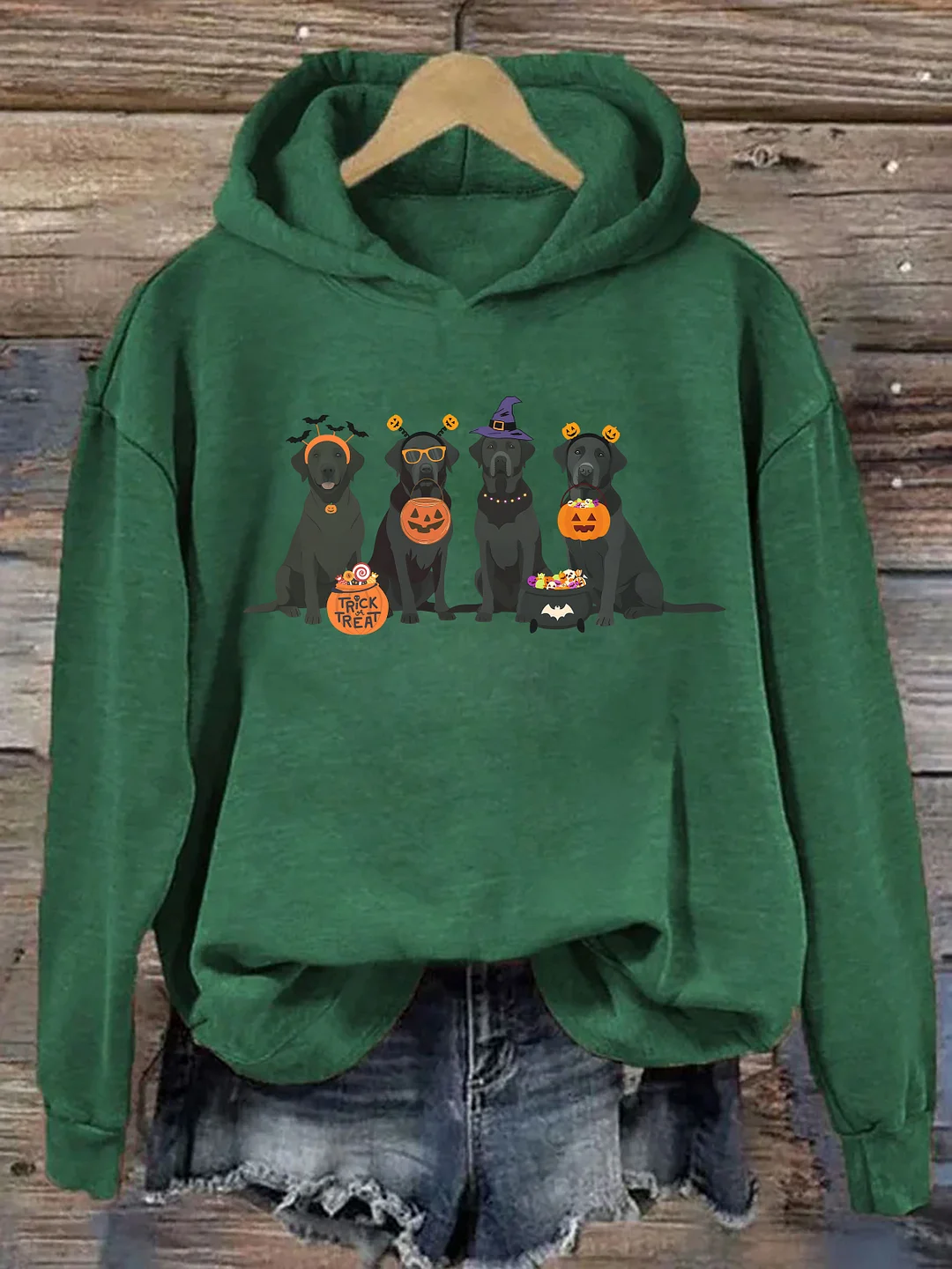 Halloween Black Lab Hoodie