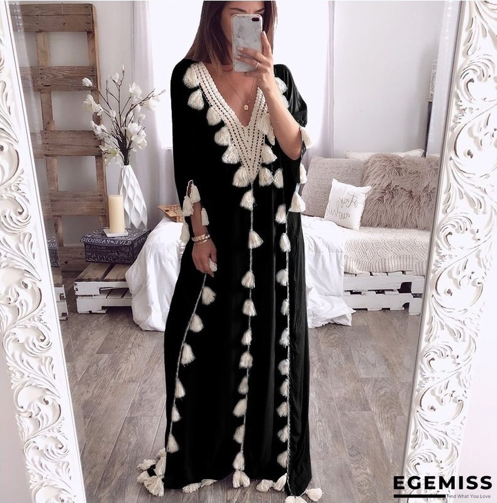 Large Gown V-neck Evening Dress Dress | EGEMISS