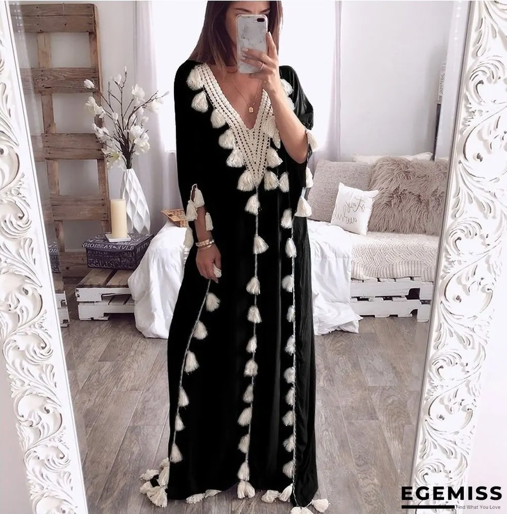 Large Gown V-neck Evening Dress Dress | EGEMISS