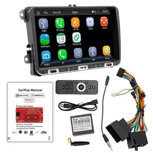 Dronehint 2Din 9"Car Player Bluetooth FM Radio Parts Stereo Touch Screen Wireless Carplay (For: Acura) Parts