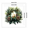 Green Christmas Wreath-11CT Counted Cross Stitch 40*40cm