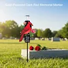 Solar Cardinal Memorial Stakes with LED Light Grave Memorial Plaque Stake Weatherproof Easy To Install Sympathy Gift for Loss of Mother Mom Grandma