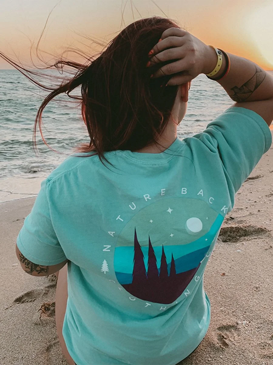 Daisy/Sun Printed Tie Dye T-shirt