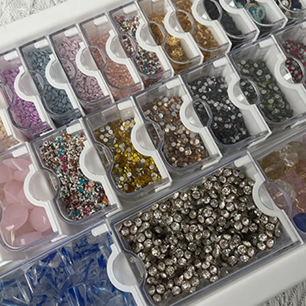 24 Grid Diamond Painting Bead Storage Containers Bead Organizers and Dot Storage