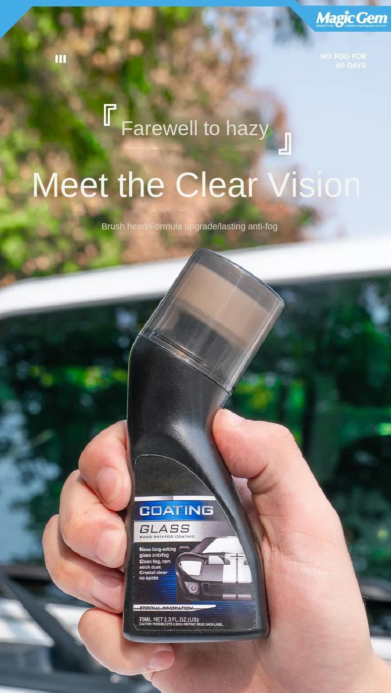 Car windshield defogging crystal plating liquid