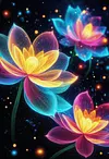 Luxury AB Velvet Diamond Painting Kit - Flowers