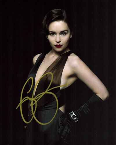 Emilia Clarke Signed Autographed Photo Poster painting 8x10