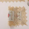 Country Style Flower-Cross Stitch Table Cover 30*45cm (Beige)