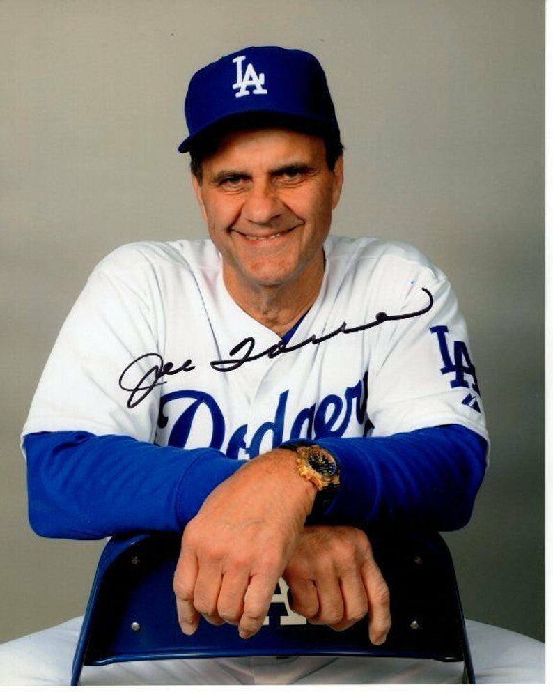 Joe torre signed autographed mlb los angeles dodgers Photo Poster painting