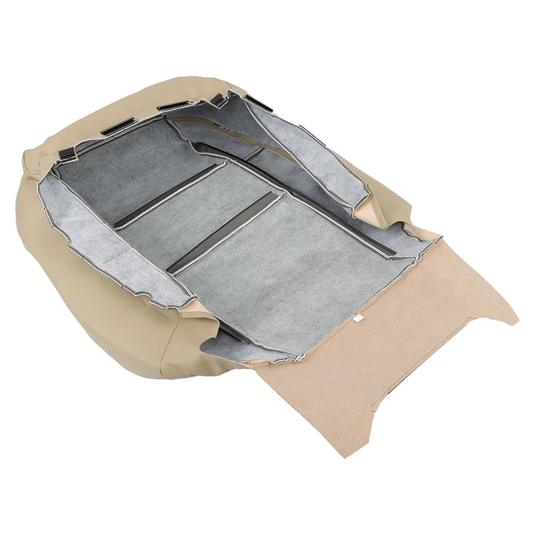 SEBLAFF Seat Cover 4Pcs Tan Leather Front Bottom and Driver Passenger Replacement for 2007-2012 Acura