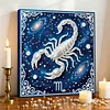 Framed Scorpio - Pearls Painting Kit DIY Diamond Painting Pearl Dot Crafts 25*25CM