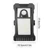 Portable Safety Wall Lights Waterproof LED Solar Motion Sensor Lights USB Charging Outdoor Clip On Solar Lights for Outside Fence Chain Link Camping