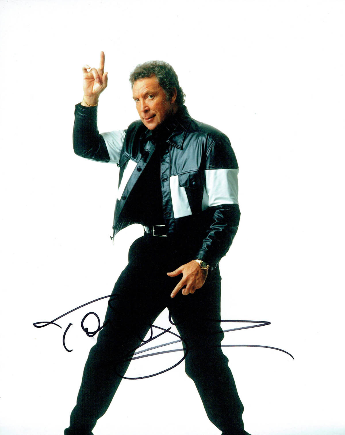 Tom JONES SIGNED Autograph 10x8 Photo Poster painting 2 Music Welsh Singer LEGEND AFTAL COA