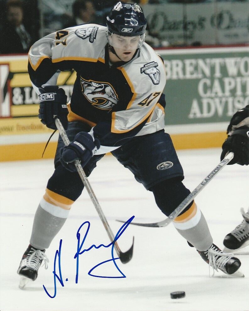 ALEXANDER RADULOV SIGNED NASHVILLE PREDATORS 8x10 Photo Poster painting #1 ALEX Autograph PROOF!