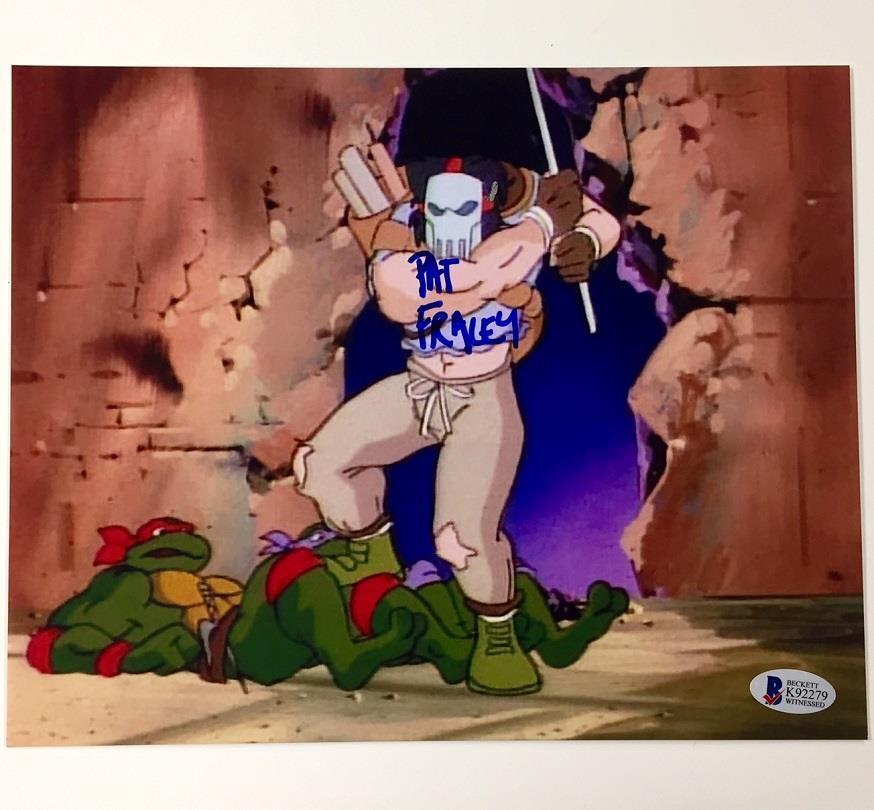 PAT FRALEY Signed CASEY JONES 8x10 Photo Poster painting *BAS COA* Teenage Mutant Ninja Turtles