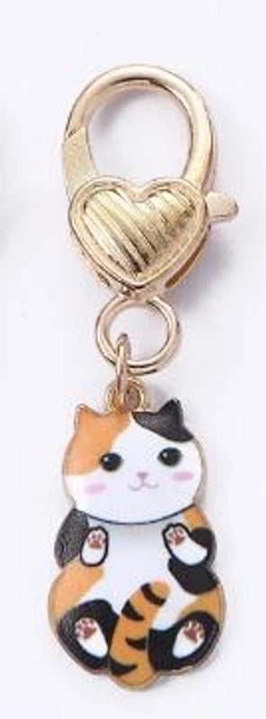 Minimalist Cat Zinc Alloy Women’s Keychain