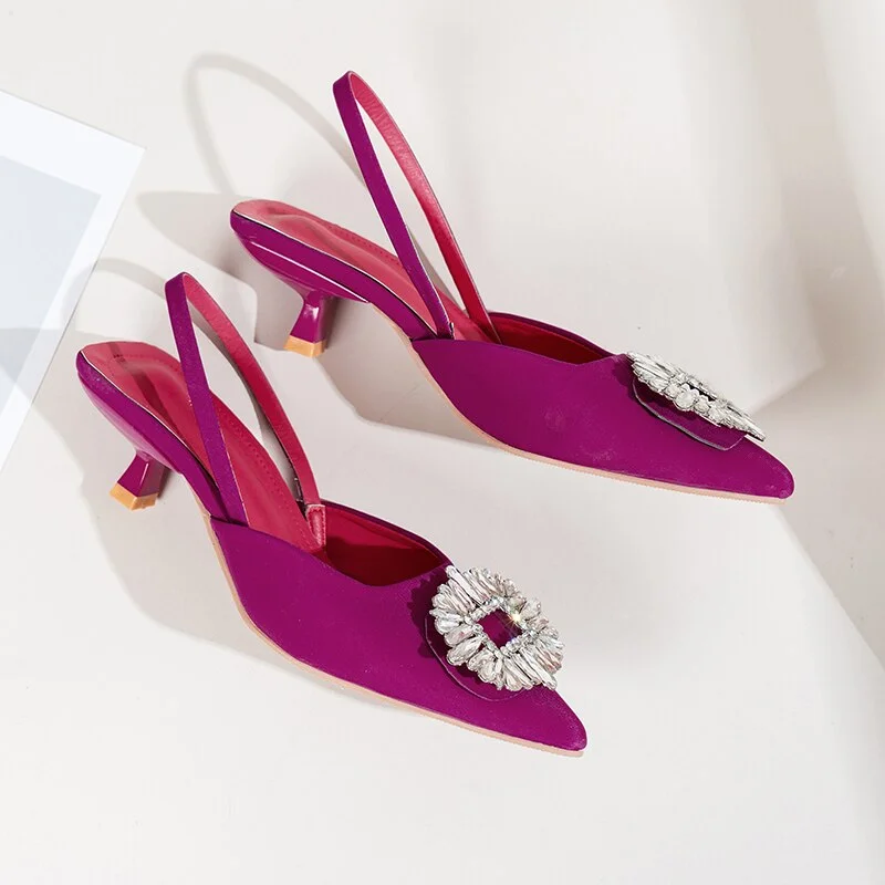 Summer shoes for women 2022 New Women's Shoes Wedding Shoes Sequined Exposed Documentary Shoes Pointed Toe Temperament Spring