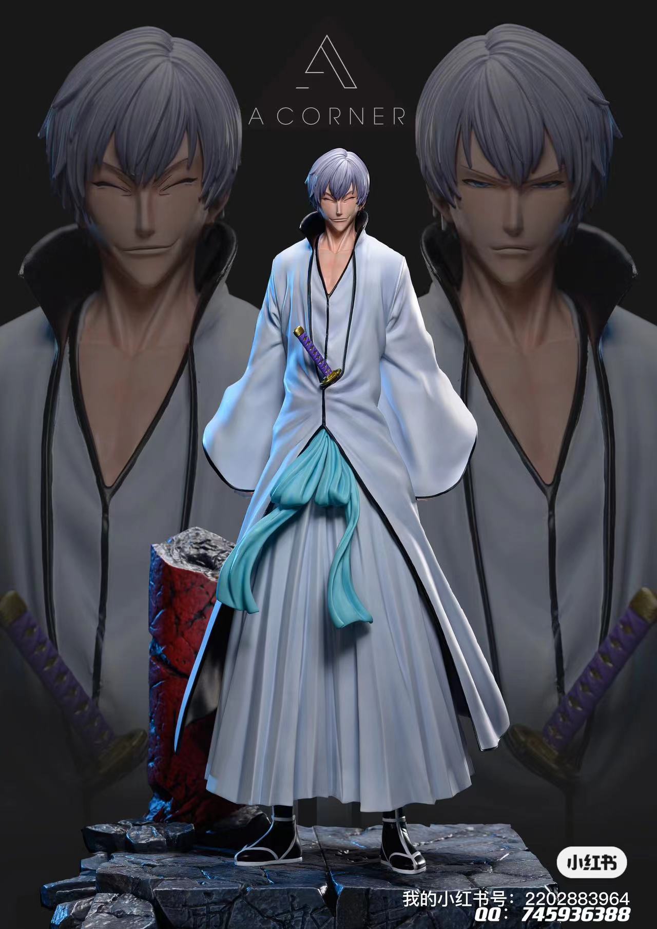 PRE-ORDER AC Studio - Bleach - Ichimaru Gin 1/6 Statue(GK)-