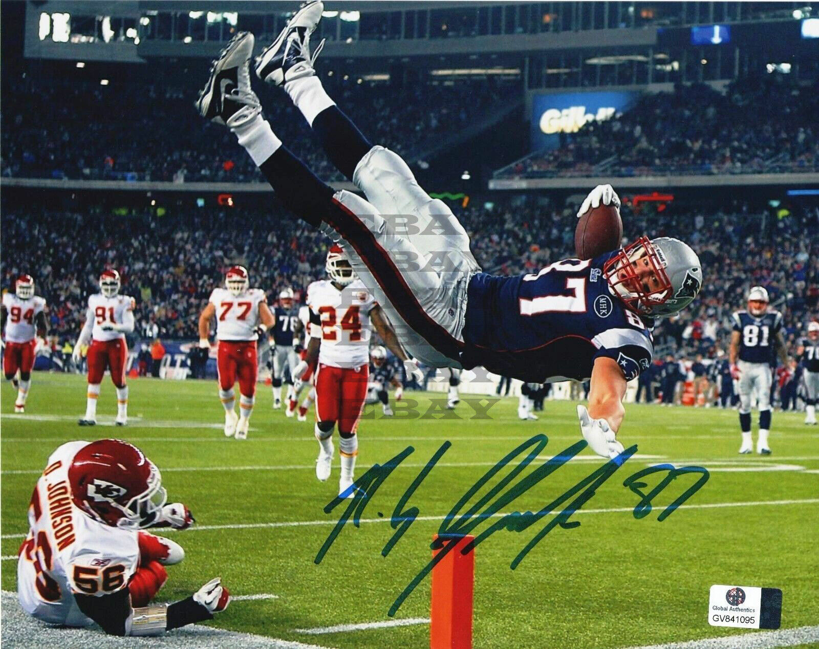 Rob Gronkowski New England Patriots Autographed Signed 8x10 Photo Poster painting Reprint