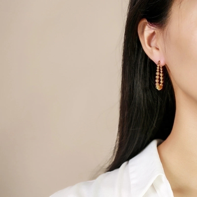 1 Pair Minimalist U Shape Plating 201 Stainless Steel Stainless Steel Earrings