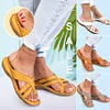 Women Casual Comfy Toe Ring Criss-Cross Sandals Shoes