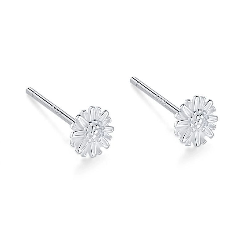 1 Pair 925 Sterling Silver Star Heart Shape Ear Studs