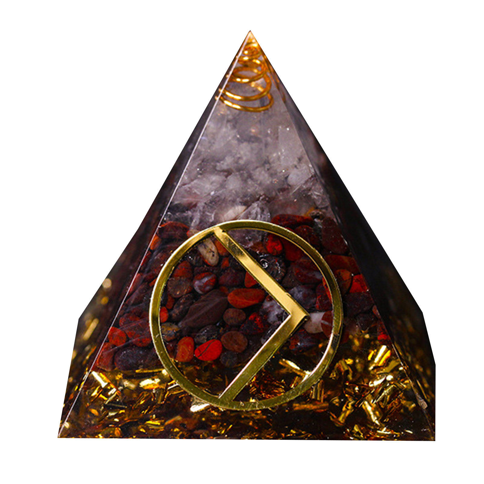 

6cm Natural Orgonite Pyramid Chakra - Torch, 501 Original