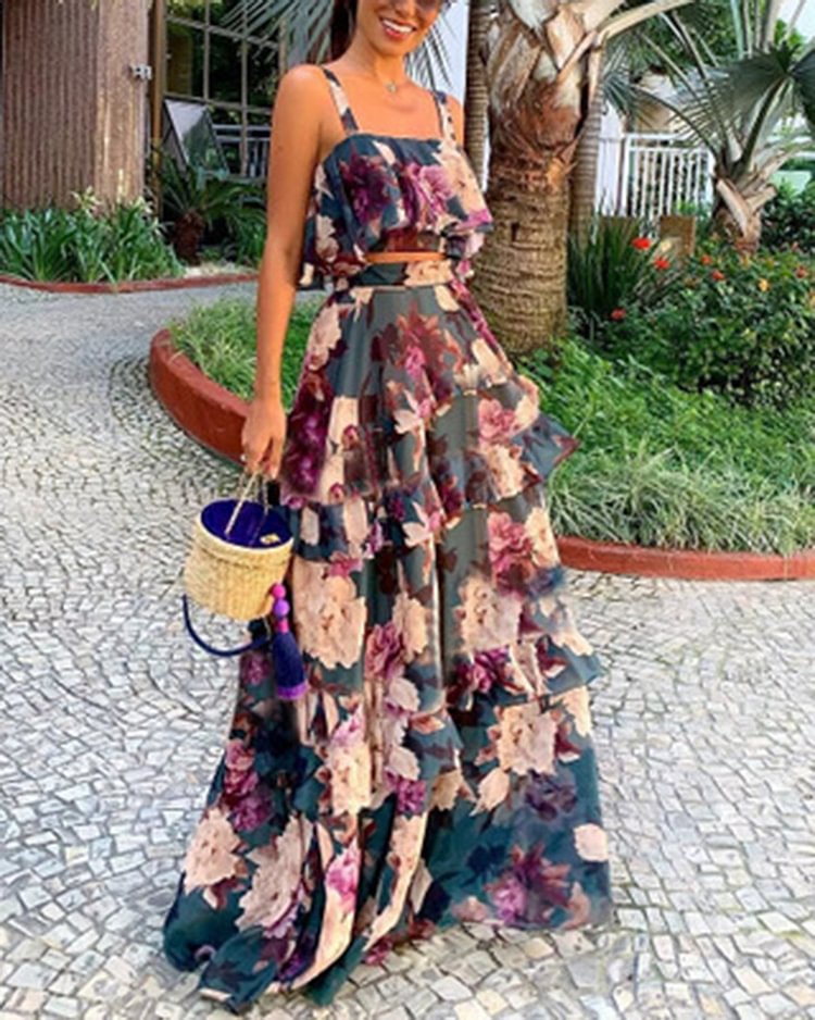 sleeveless resort dress