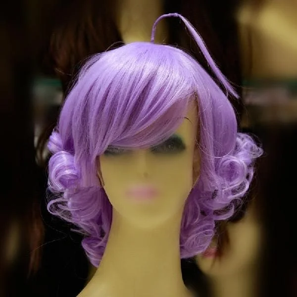 [Lulu, The Flower Angel] Magical Angel Creamy Mami Lavender Short Curly Wig SP165035