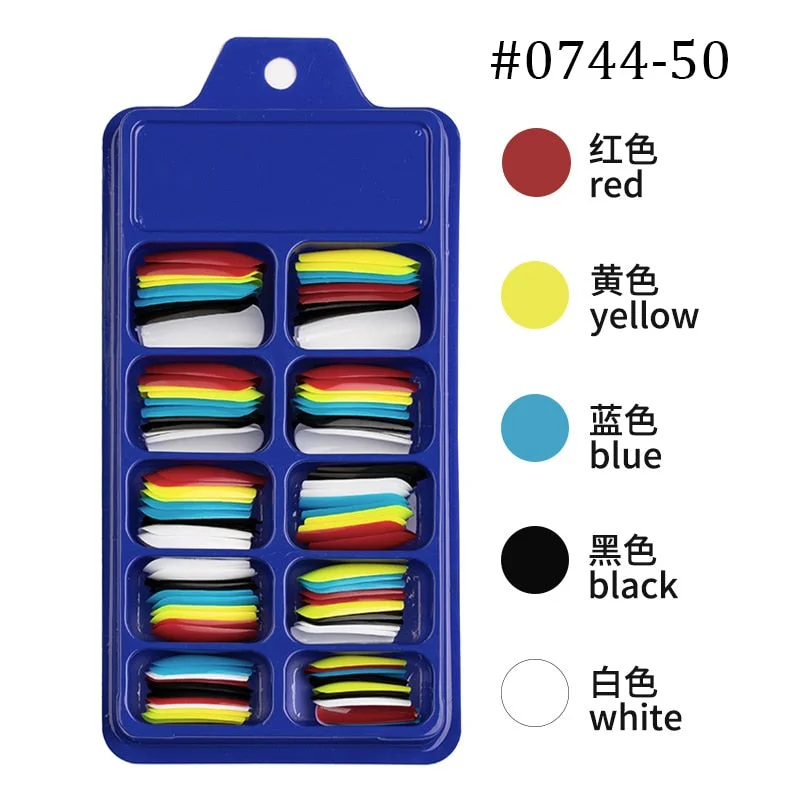 Lamemoria 100/500pcs/opp/box Fake Nails Coffin Nail Tips Press on Nails Natural Clear Long Ballerina DIY False Nail Full Cover-Nail Inspo