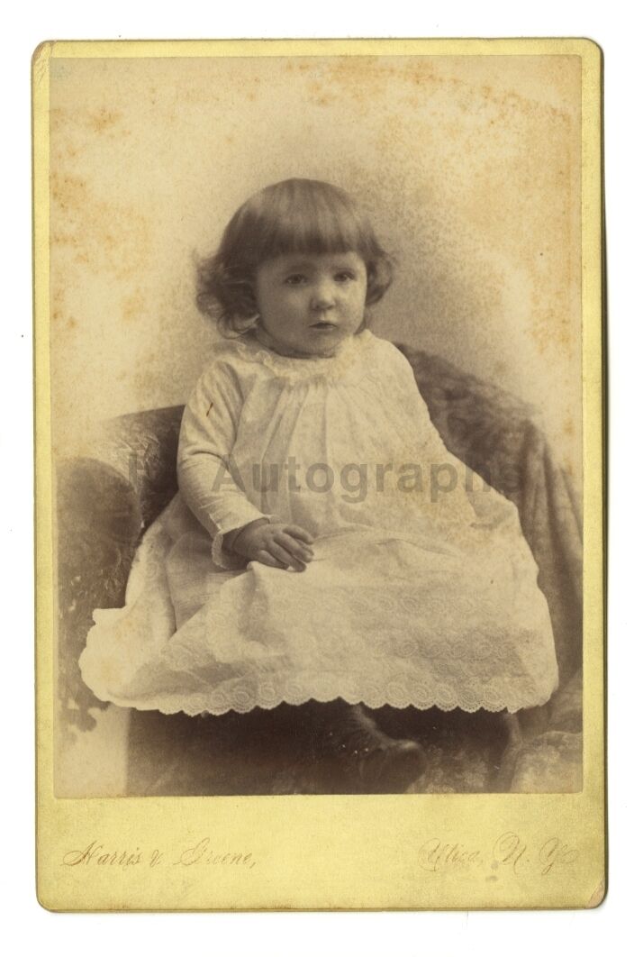 19th Century Child Portrait - Original Cabinet Card Photo Poster painting - New York, NY