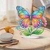 Flowers And Butterflies-Single Side Drill-Diamond Desktop Ornament