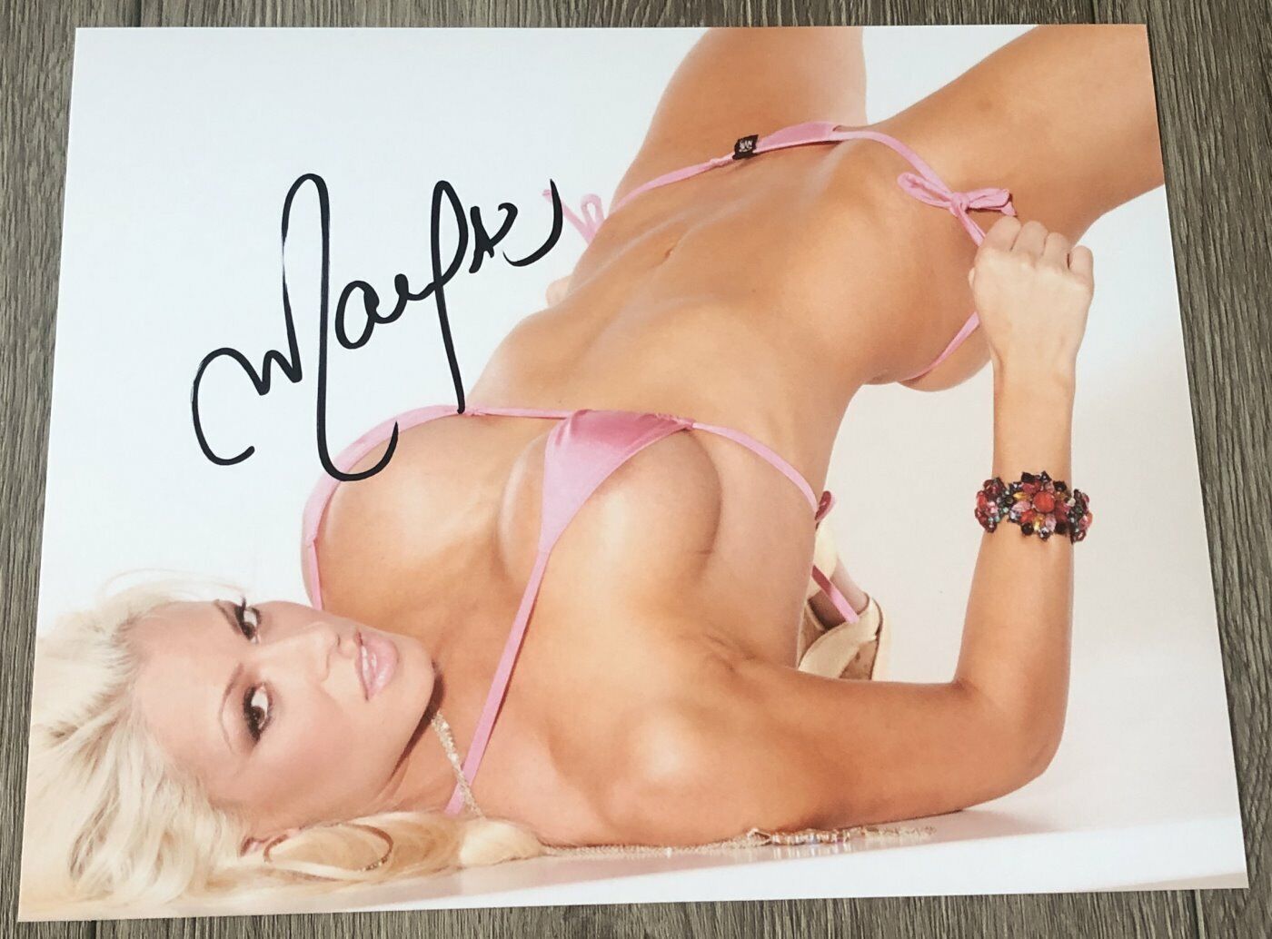 MARYSE MIZANIN SIGNED AUTOGRAPH WWE DIVAS RAW 8x10 Photo Poster painting B THE MIZ w/EXACT PROOF