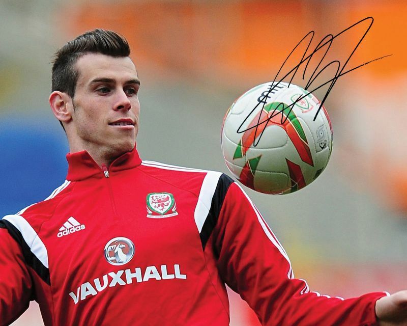 Gareth Bale - Wales Autograph Signed Photo Poster painting Print