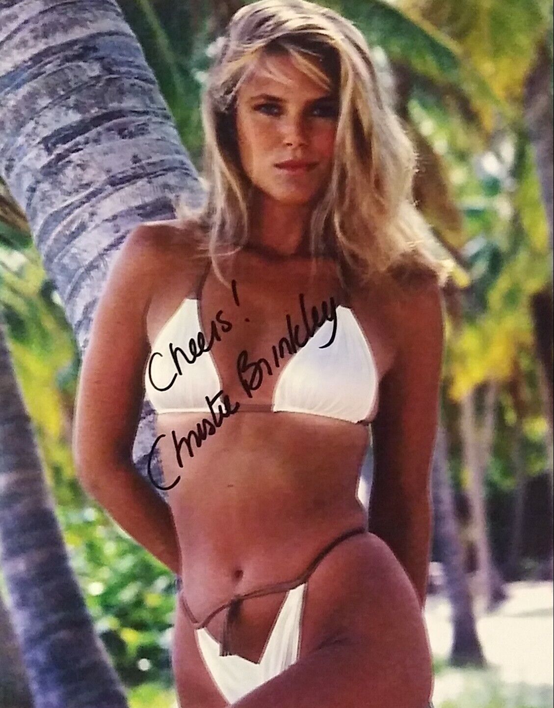 Christie Brinkley signed 8x10