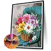 (US Only)Partial AB Diamond Painting - Full Round Drill - Flower Basket (Canvas|45*55cm)