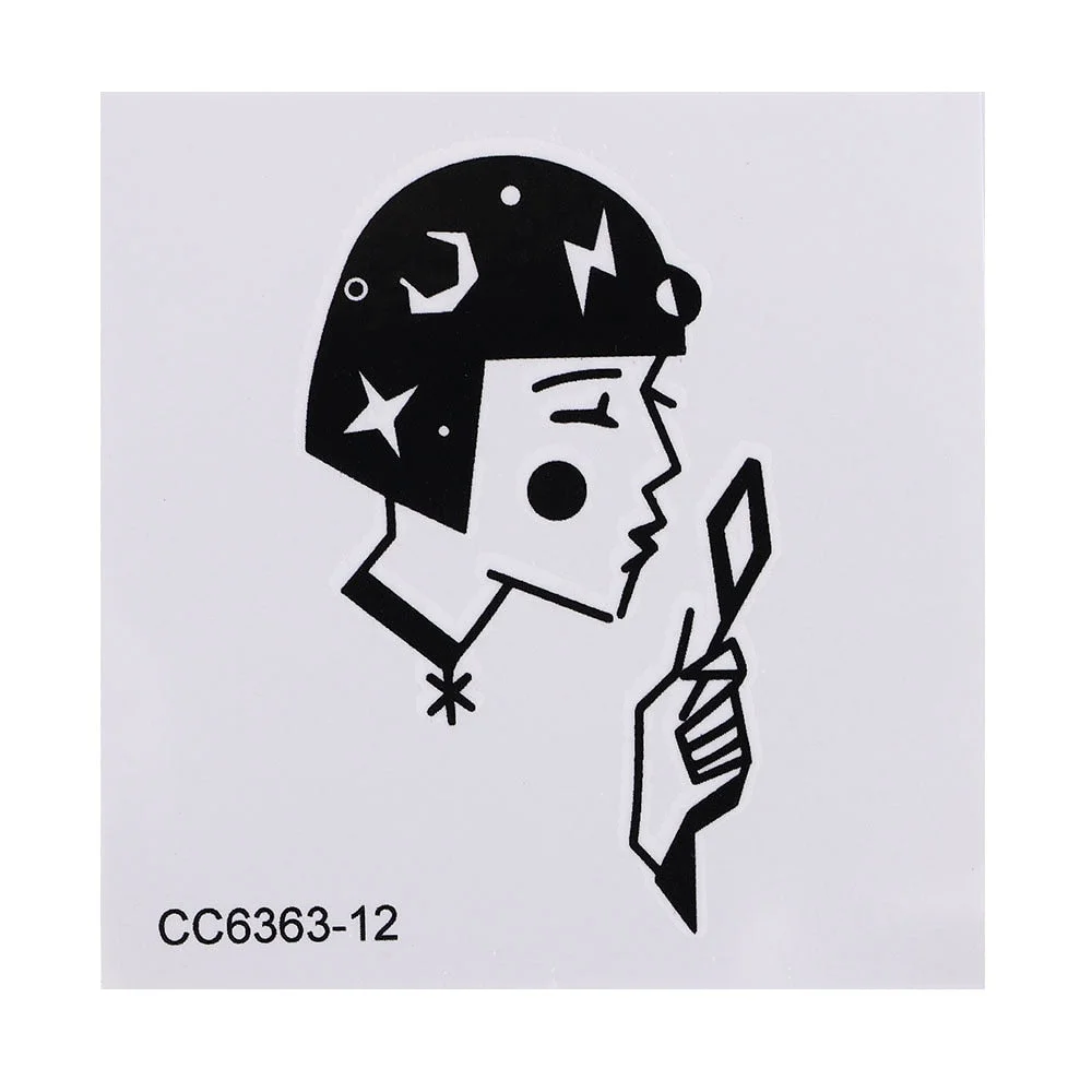 1Pcs Black Cool Girl Flying Bird Disposable Waterproof 3D Tattoo Sticker Women Sexy Wrist Tattoo Body Art Temporary Tattoo Paper