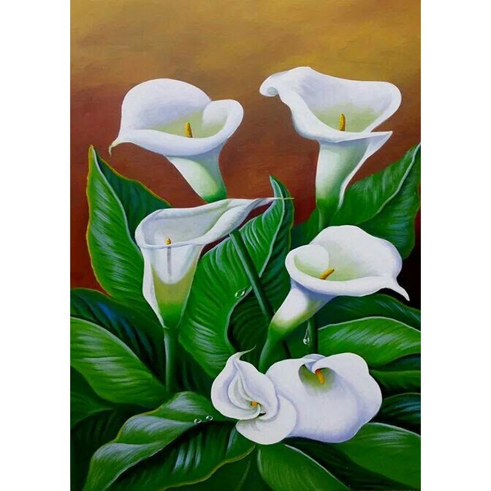 

30*40CM - Round Drill Diamond Painting - Flowers, 501 Original