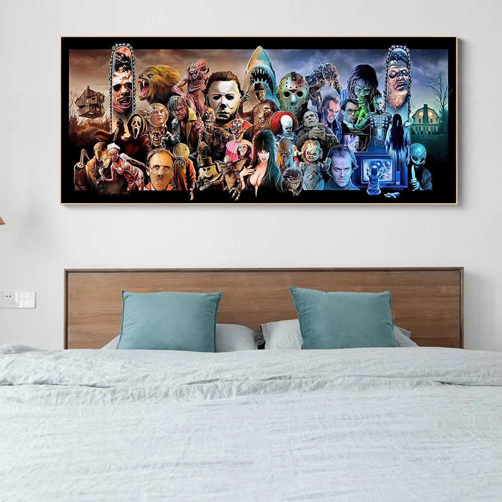 Diamond Painting 5D DIY Horror Movie Character Full Round Drill Drawing