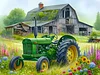 Tractor-Full Round Diamond Painting