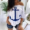 Off Shoulder Half Sleeve Casual T-Shirt
