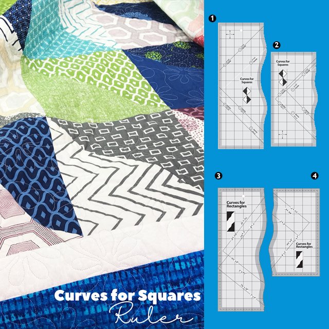 Curves for Squares & Rectangles Ruler (With Instructions)