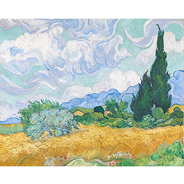 Wheat Field - Painting By Numbers - 50*40CM gbfke