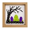 Tombstone Glass Mosaic DIY Craft Kit &ndash; Framed Halloween Wall Art
