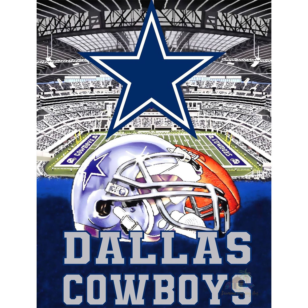 

NFL Football Dallas Cowboys - Round Drill Diamond Painting - 30*40CM, 501 Original