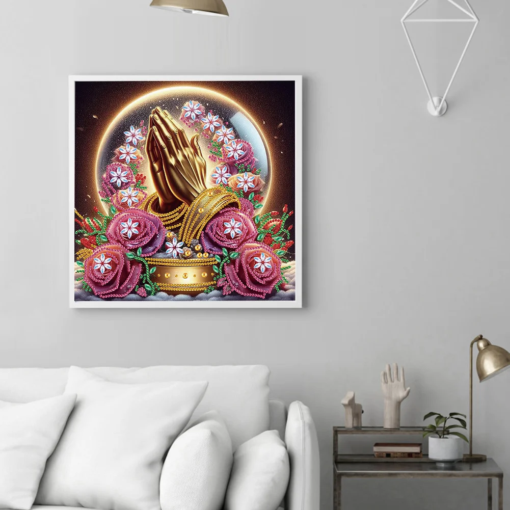 Diamond Painting - Partial Special Shaped Drill - Buddha(Canvas|30*30cm)