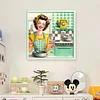 Kitchen Housewife-11CT Stamped Cross Stitch 50*50cm/19.69*19.69in